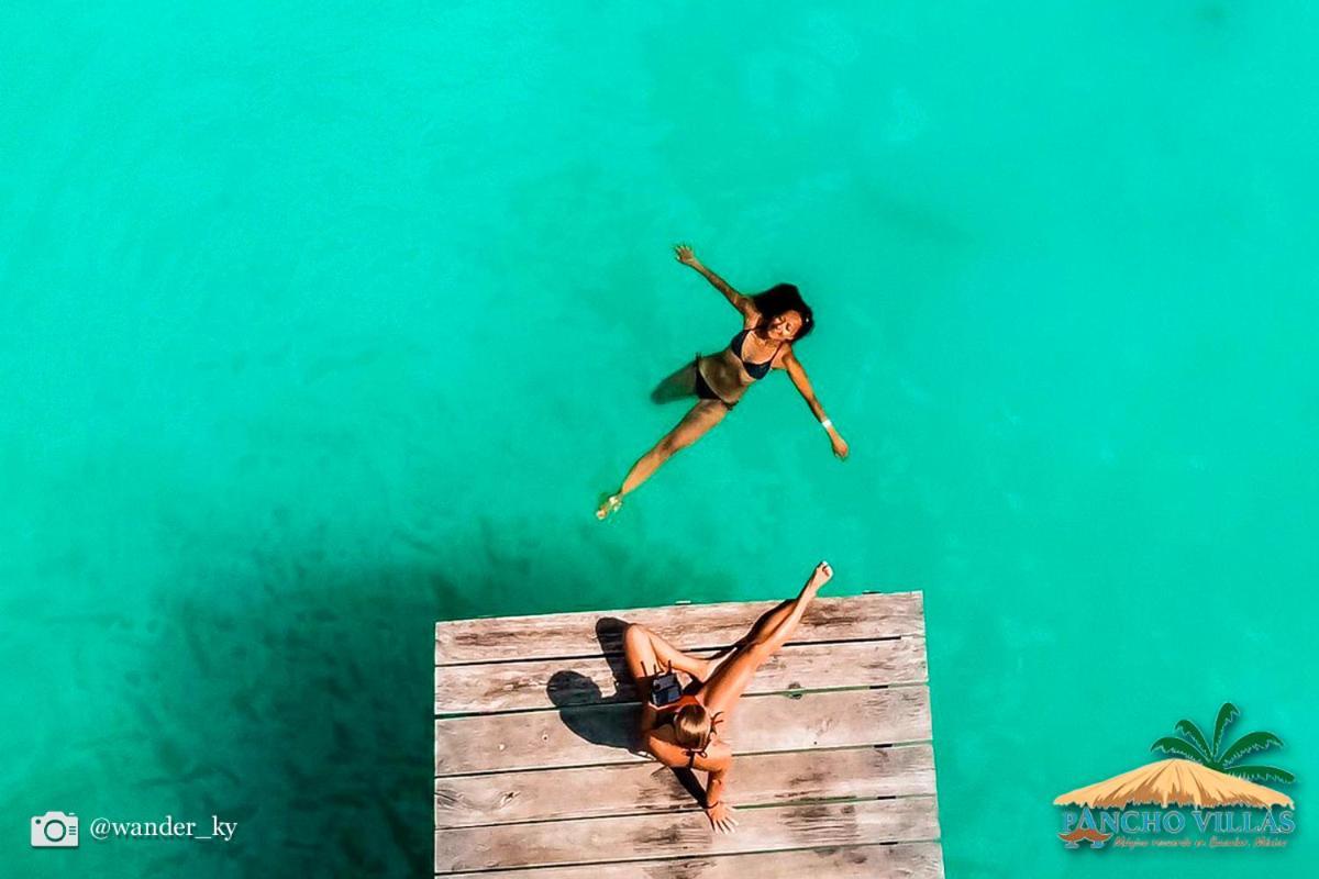 Hotel Pancho Villas Bacalar - Free Bikes And Paddles Eksteriør bilde